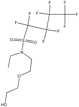 Poly(oxy-1,2-ethanediyl), .alpha.-2-ethyl(nonafluorobutyl)sulfonylaminoethyl-.omega.-hydroxy-分子式结构图