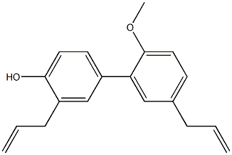 2-O-甲基和厚朴酚分子式结构图