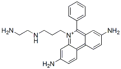 Phenanthridinium, 3,8-diamino-5-(3-((2-aminoethyl)amino)propyl)-6-phen yl-分子式结构图