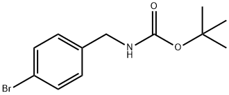 N-BOC-4-溴苄胺分子式结构图