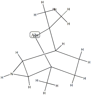 5,7,7-trimethyl-6-oxa-3-azatricyclo(3.2.2.0)nonane分子式结构图