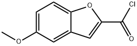 5-Methoxybenzofuran-2-carbonyl chloride分子式结构图