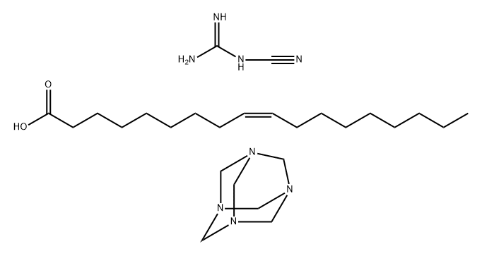 9-Octadecenoic acid (9Z)-, polymer with cyanoguanidine and 1,3,5,7-tetraazatricyclo3.3.1.13,7decane分子式结构图