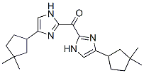 3,3-Dimethylcyclopentyl(1H-imidazol-2-yl) ketone分子式结构图