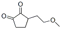 3-(2-Methoxyethyl)cyclopentane-1,2-dione分子式结构图