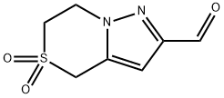 6,7-二氢-4H-吡唑并[5,1-C][1,4]噻嗪-2-甲醛 二氧化物分子式结构图