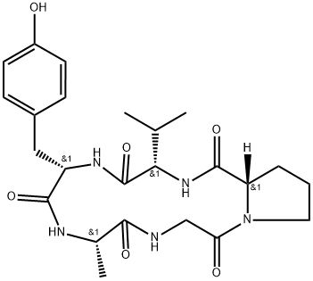 太子参环肽J分子式结构图