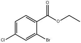 2-溴-4-氯苯甲酸乙酯分子式结构图