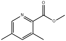 3,5-二甲基吡啶-2-甲酸甲酯分子式结构图