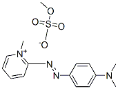 2-[[4-(二甲基氨基)苯基]偶氮]-1-甲基吡啶鎓硫酸甲酯盐分子式结构图