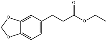 3-苯并[1,3]二氧杂环戊烯-5-基-丙酸乙酯分子式结构图