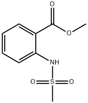 2-(甲基磺酰胺)苯甲酸甲酯分子式结构图