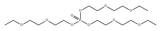 三(乙氧基二甘醇)磷酸酯分子式结构图