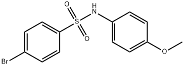 4-溴-N-(4-甲氧基苯)苯磺酰胺分子式结构图