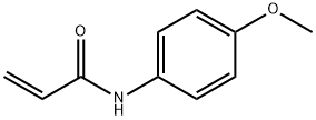 N-(4-甲氧苯基)丙烯酰基酰胺分子式结构图