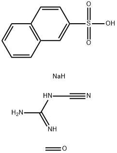 2-Naphthalenesulfonic acid, sodium salt, polymer with cyanoguanidine and formaldehyde分子式结构图