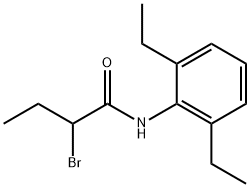 2-溴-N-(2,6-二乙基苯基)丁酰胺分子式结构图