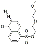 6-Diazo-5,6-dihydro-5-oxo-1-naphthalenesulfonic acid 2-(2-methoxyethoxy)ethyl ester分子式结构图