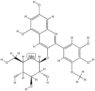 矮牵牛素-3-O-葡萄糖分子式结构图