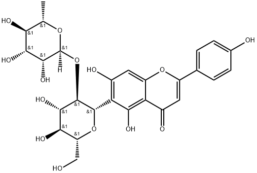 2″-O-α-L-Rhamnopyranosyl-isovitexin分子式结构图