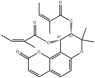 白花前胡素D分子式结构图