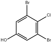 3,5-二溴-4-氯苯酚分子式结构图