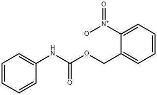 Benzenemethanol, 2-nitro-, phenylcarbamate (ester) (9CI)分子式结构图