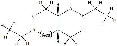 (4aS,8aS)-2,6-Diethyltetrahydro[1,3,2]dioxaborino[5,4-d]-1,3,2-dioxaborin分子式结构图