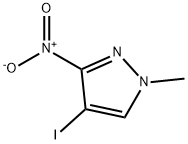 4-碘-1-甲基-3-硝基-吡唑分子式结构图