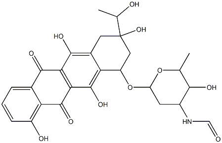 N-formyl-13-dihydrocarminomycin分子式结构图