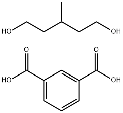 聚[(3-甲基-1,5-戊二醇)-ALT-(间苯二甲酸)]分子式结构图