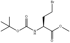 (S)-2-(BOC-氨基)-4-溴丁酸甲酯分子式结构图