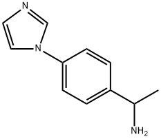 1-[4-(1H-咪唑-1-基)苯基]乙胺分子式结构图