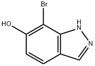 7-溴-1H-吲唑-6-醇分子式结构图