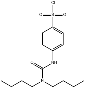 4-(3,3-DIBUTYL-UREIDO)-BENZENESULFONYL CHLORIDE分子式结构图