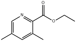 3,5-二甲基吡啶-2-甲酸乙酯分子式结构图