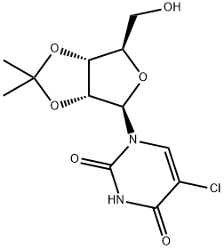 5-Chloro-2',3'-O-isopropylidene-D-uridine分子式结构图