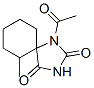 1-Acetyl-6-methyl-1,3-diazaspiro[4.5]decane-2,4-dione分子式结构图