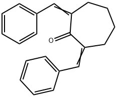 2,7-DIBENZYLIDENECYCLOHEPTANONE分子式结构图