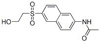 N-[6-(2-Hydroxyethylsulfonyl)-2-naphtyl]acetamide分子式结构图