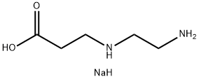 N-(2-氨基乙基)-Β-丙氨酸单钠盐分子式结构图