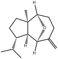 (8aα)-Decahydro-1α-isopropyl-3aα-methyl-7-methylene-4α,8α-epoxyazulene分子式结构图