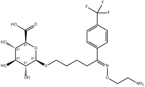 Desmethyl Fluvoxamine β-D-Glucuronide分子式结构图