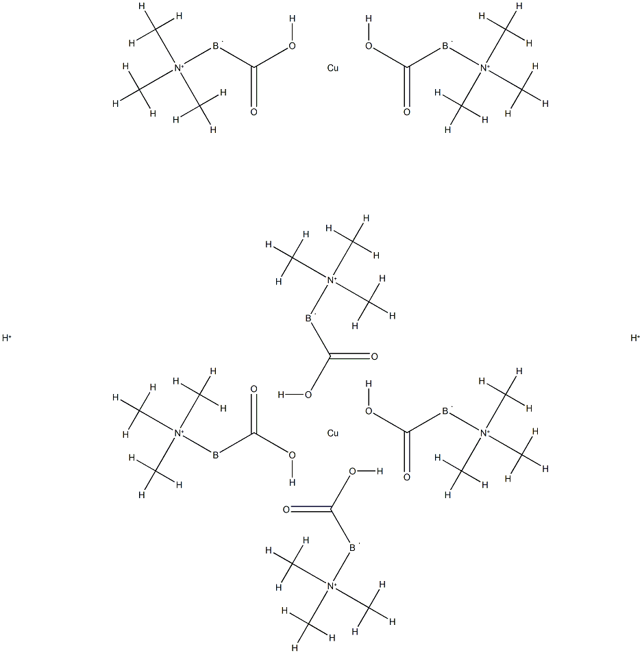 TETRAKIS-MU(TRIMETHYLAMINE-BORANECARBOXYLATO)-BIS(TRIMETH.分子式结构图