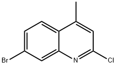 7-溴-2-氯-4-甲基喹啉分子式结构图