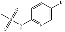 N-(5-溴-2-吡啶基)甲磺酰胺分子式结构图