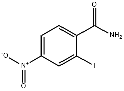 2-碘-4-硝基苯甲酰胺分子式结构图