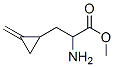 Cyclopropanepropanoic  acid,  -alpha--amino-2-methylene-,  methyl  ester分子式结构图