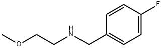 N-(4-氟苄基)-2-甲氧基乙烷-1-胺分子式结构图