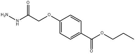 4-(2-肼基-2-氧代-乙氧基)苯甲酸丙酯分子式结构图